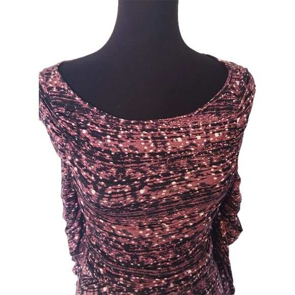 Catherine Malandrino NWT $325 Mauve Print Bateau Soft Jersey Dress, Size S (4-6) - Picture 2 of 7